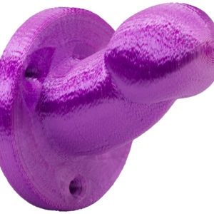 Coat Knob - purple variation - front view